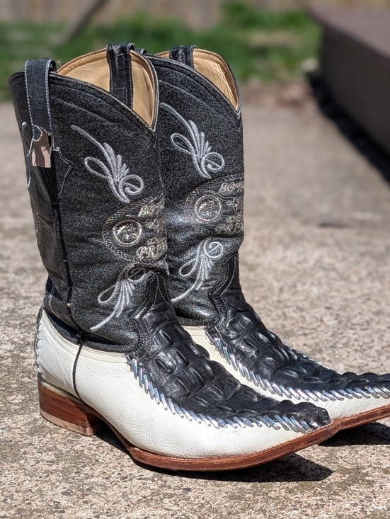 Botas Del Primo Other - Botas Del Primo Rare Men's Leather Caiman Cowboy Boots Mexico 29 US 11/11.5